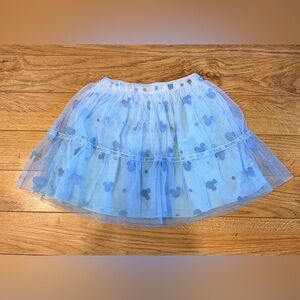 Disney Junior Blue Tulle Skirt with Minnie Mouse Print